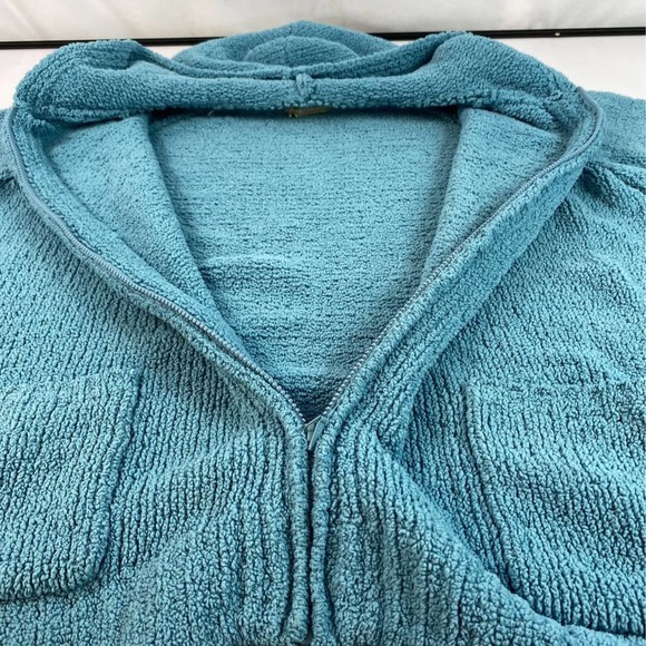 Gander Mtn Womens Hoodie Sweatshirt Blue Raglan Sleeve Full Zip Pockets Plus 2X - Picture 2 of 6